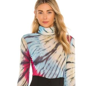 AFRM (Revolve) Zadie Top  in Placement Halo Tie Dye